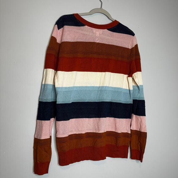 Market & Spruce Multicolor Color Block Crew Neck Sweater NWT Women’s XL - Picture 6 of 9